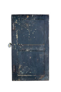 Early 19th Century Cast Iron Safe in Original Paint — thumbnail 4