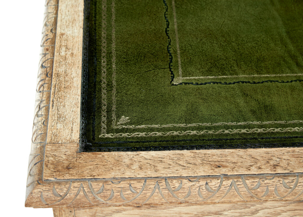 19th Century Green Man Carved Oak Desk — image 2