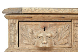 19th Century Green Man Carved Oak Desk — thumbnail 4
