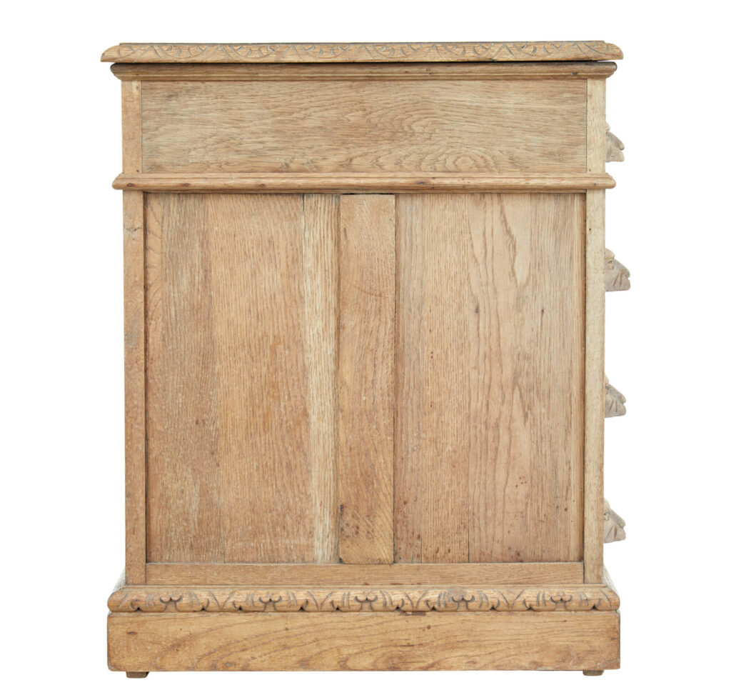 19th Century Green Man Carved Oak Desk — image 5