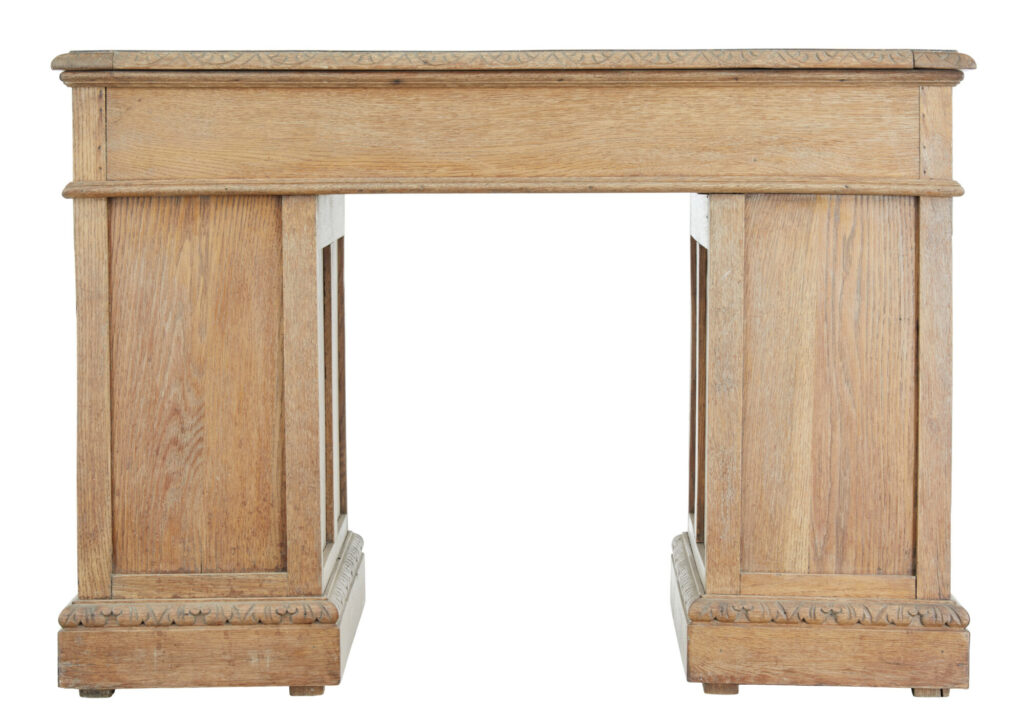 19th Century Green Man Carved Oak Desk — image 6