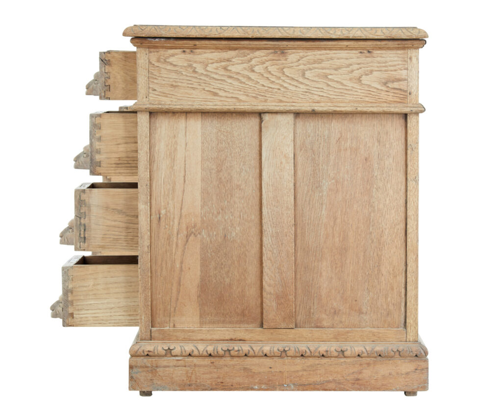 19th Century Green Man Carved Oak Desk — image 7