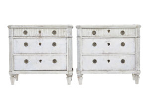 Pair of 19th Century Painted Chest of Drawers — thumbnail 1