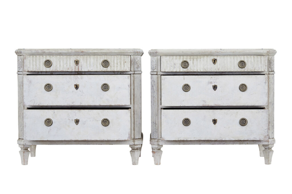 Pair of 19th Century Painted Chest of Drawers — image 10
