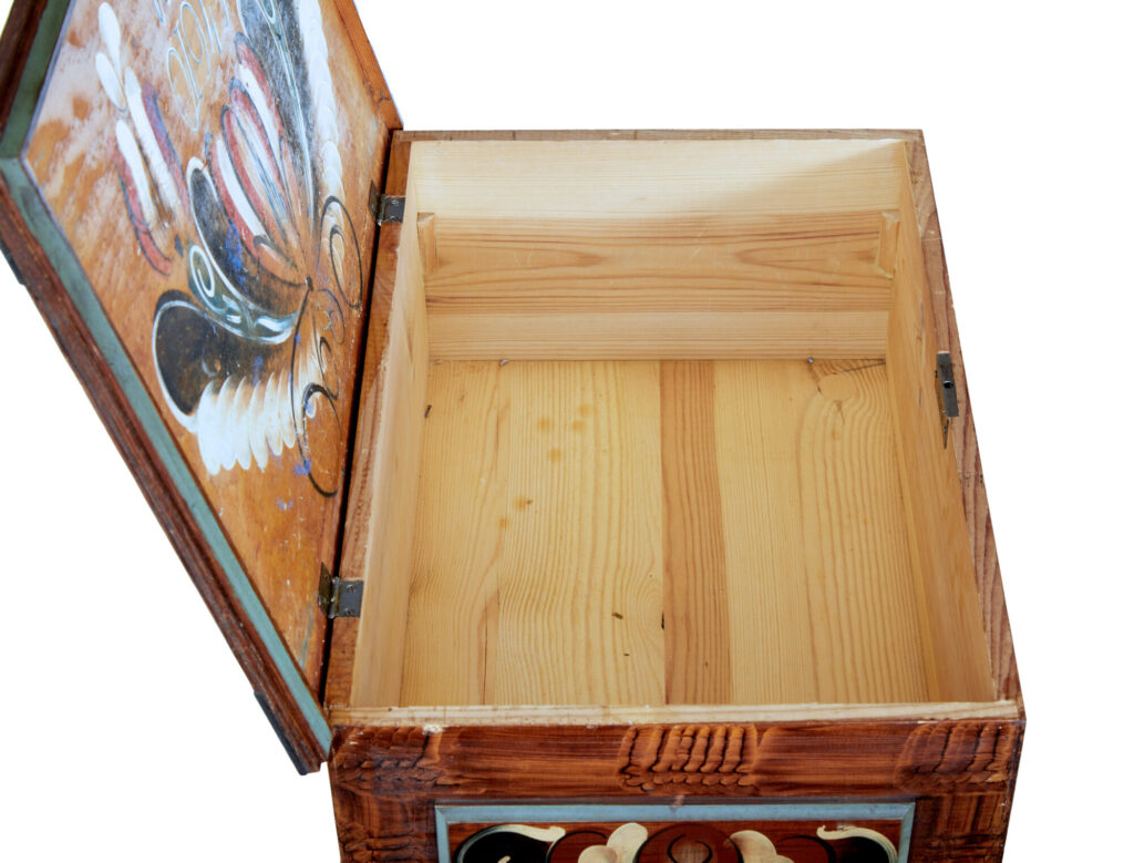Traditional Mid 20th Century Hand Painted Work Table — image 3