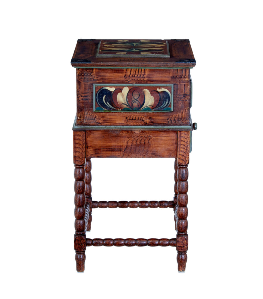 Traditional Mid 20th Century Hand Painted Work Table — image 6