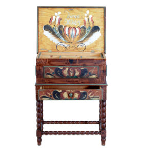 Traditional Mid 20th Century Hand Painted Work Table — thumbnail 9