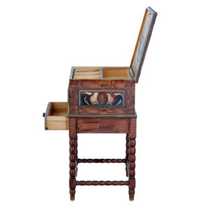 Traditional Mid 20th Century Hand Painted Work Table — thumbnail 8
