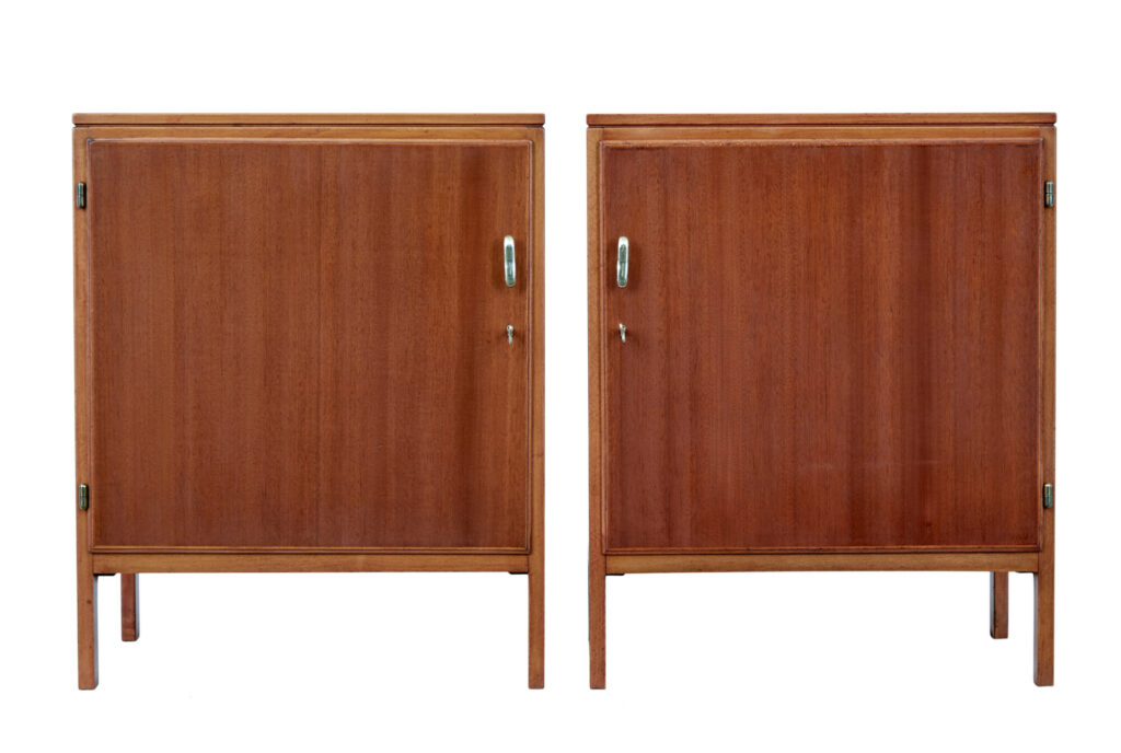 Pair of David Rosen 1950S Mahogany Cabinets for Nordiska Kompaniet