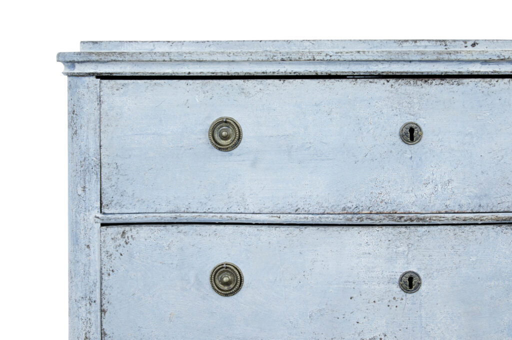 Swedish Pair of Mid 19th Century Painted Chest of Drawers — image 5