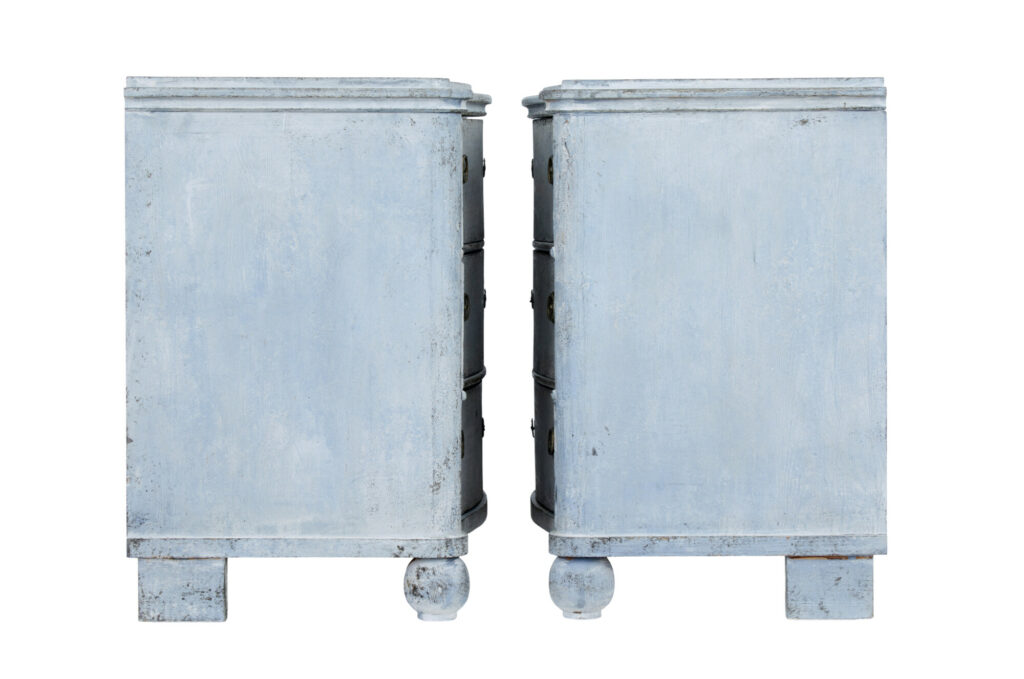 Swedish Pair of Mid 19th Century Painted Chest of Drawers — image 6