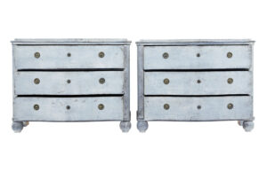 Swedish Pair of Mid 19th Century Painted Chest of Drawers — thumbnail 9
