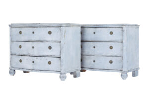 Swedish Pair of Mid 19th Century Painted Chest of Drawers — thumbnail 2