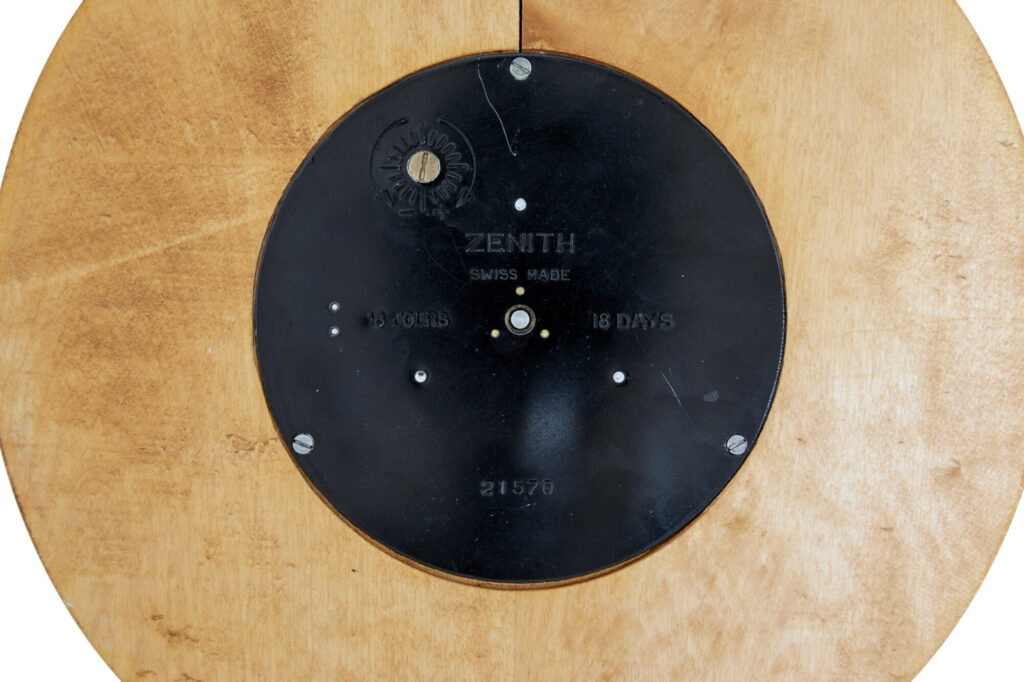 Mid Century Zenith Oak Wall Clock — image 2