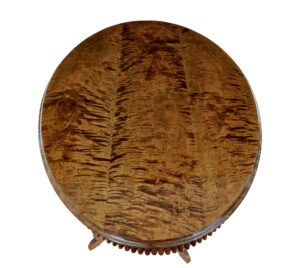 19th Century Oval Birch Side Table — thumbnail 5