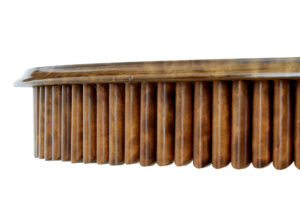 19th Century Oval Birch Side Table — thumbnail 6