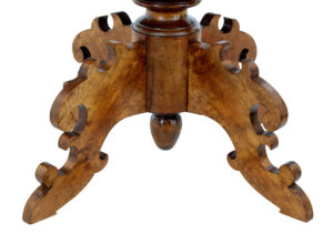 19th Century Oval Birch Side Table — thumbnail 8