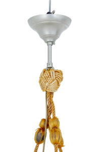 Small Art Deco Alabaster Hanging Pendant Light — thumbnail 6