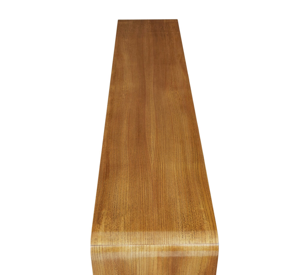 Elm Mid 20th Century Scandinavian Low Open Bookcase — image 3