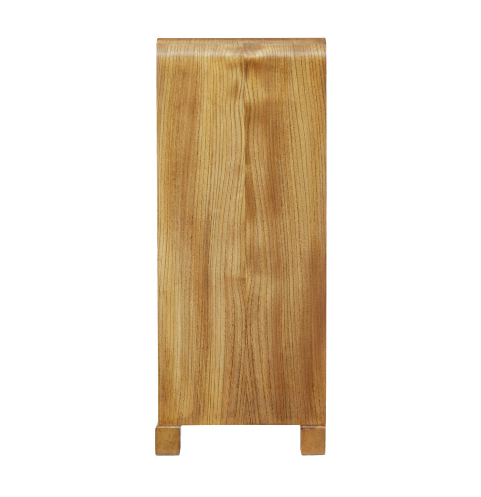 Elm Mid 20th Century Scandinavian Low Open Bookcase — image 5