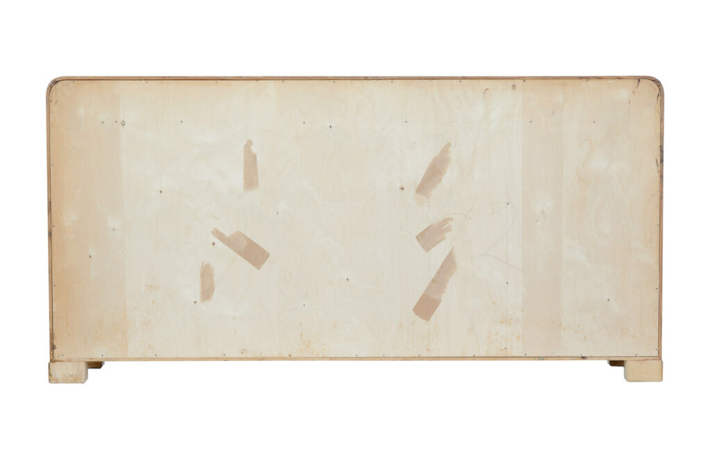 Elm Mid 20th Century Scandinavian Low Open Bookcase — image 4
