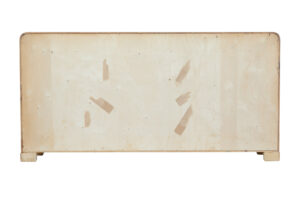 Elm Mid 20th Century Scandinavian Low Open Bookcase — thumbnail 4