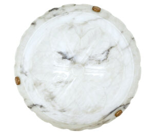 1930's Carved Alabaster Ceiling Light — thumbnail 5