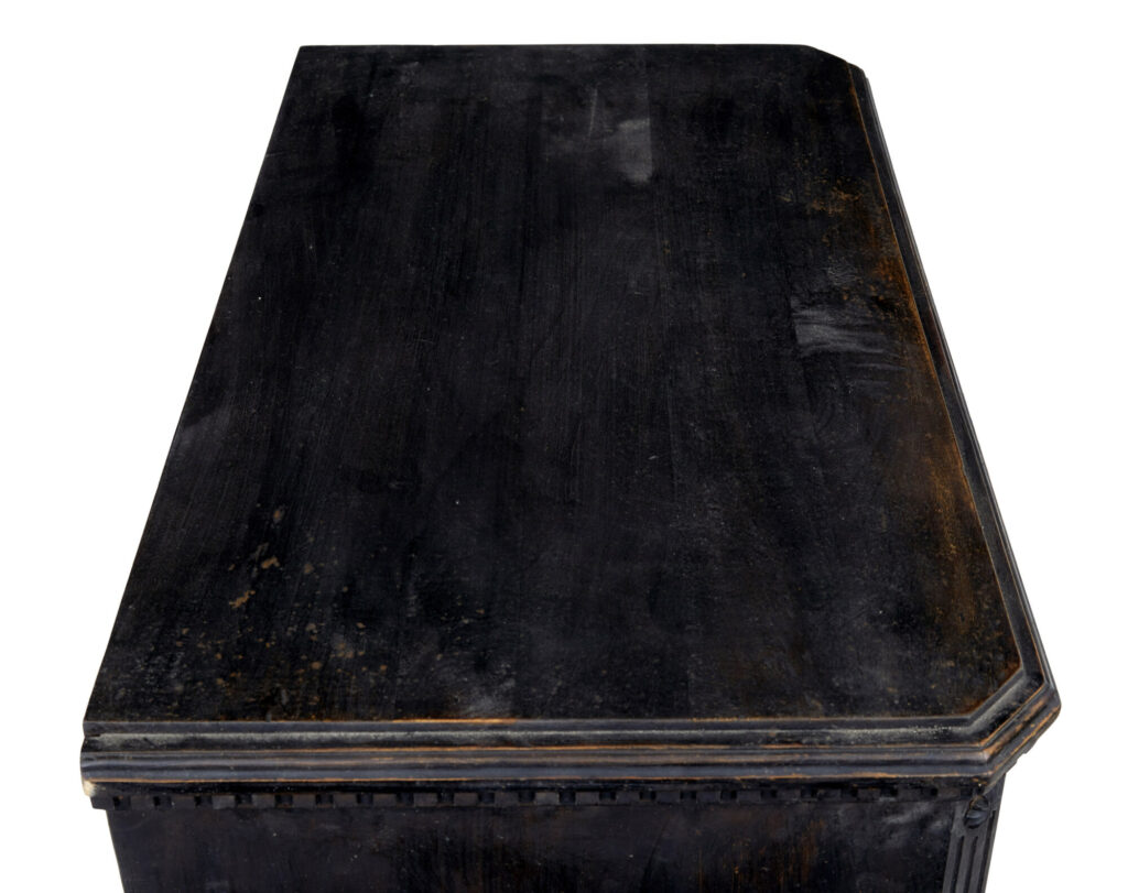 Pair of 19th Century Black Painted Chest of Drawers — image 3