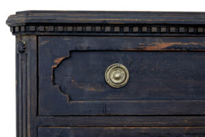 Pair of 19th Century Black Painted Chest of Drawers — thumbnail 4