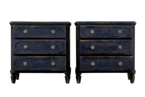 Pair of 19th Century Black Painted Chest of Drawers — thumbnail 8