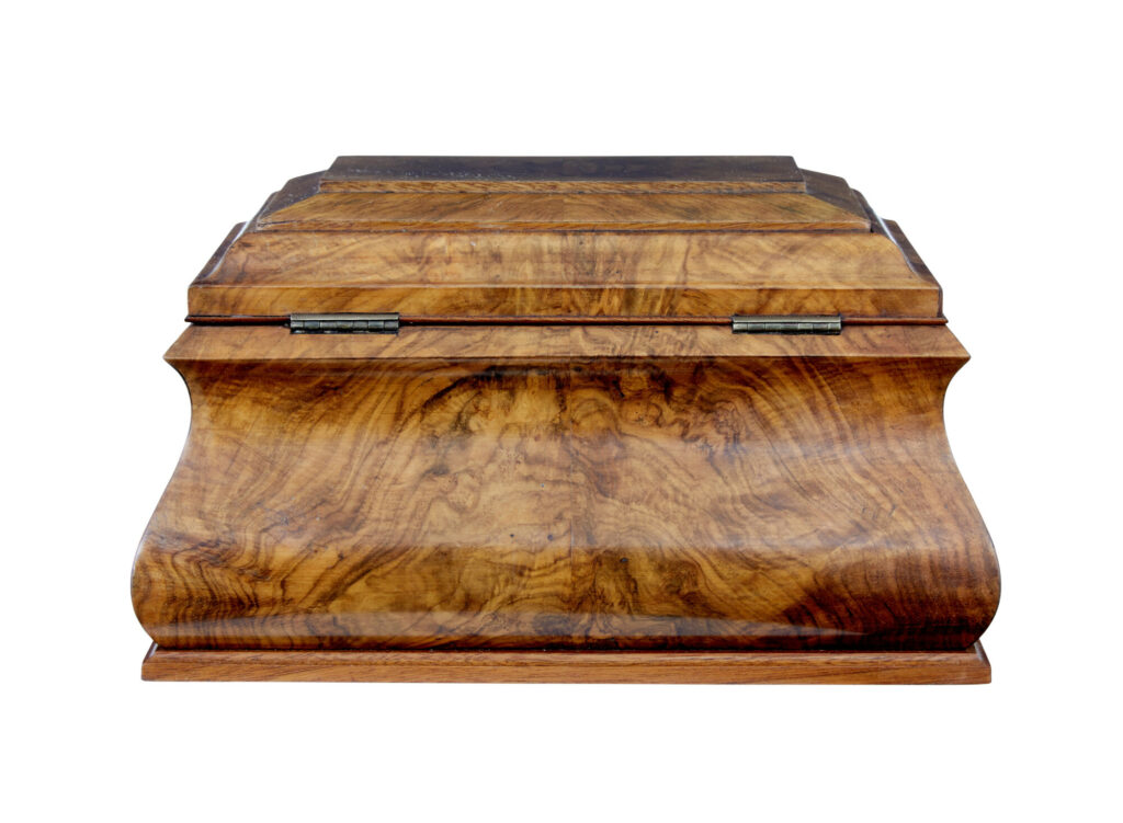 19th Century Burr Walnut Sewing Box — image 5
