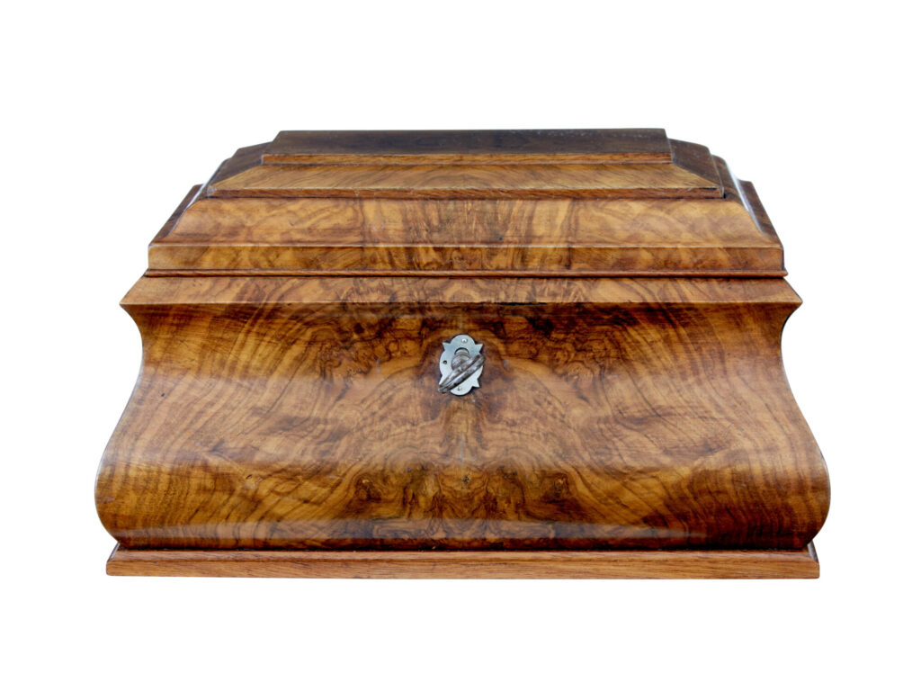 19th Century Burr Walnut Sewing Box