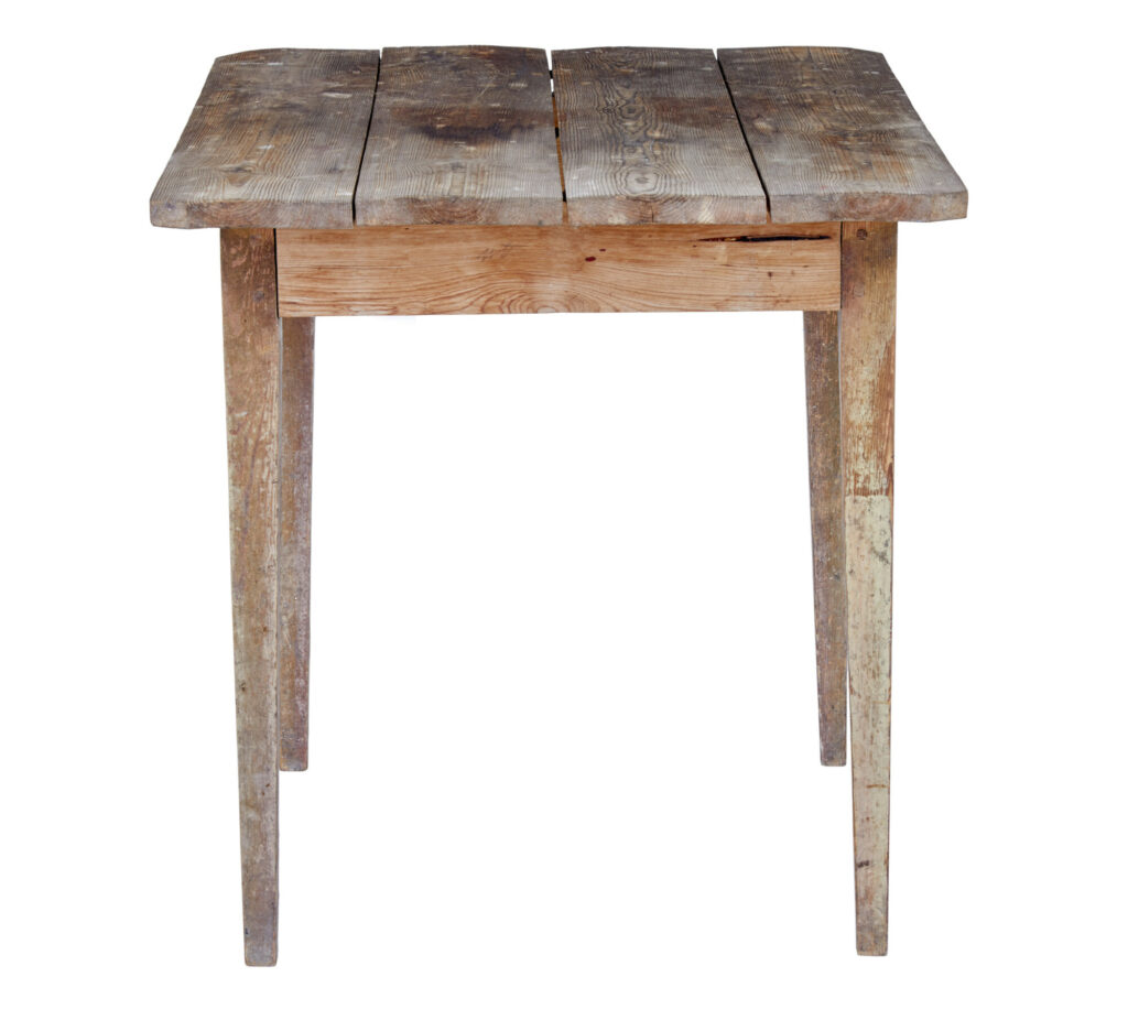 19th Century Swedish Pine Side Table — image 4