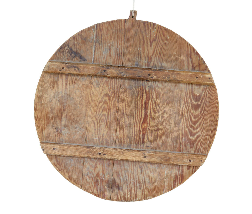 Early 20th Century Pine Table Top Breadboard — image 5