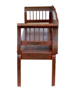 Oak 19th Century Painted Swedish Bench — thumbnail 7