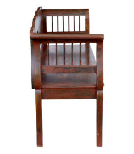Oak 19th Century Painted Swedish Bench — thumbnail 6
