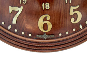 Zenith Art Deco Oak Wall Clock — thumbnail 4