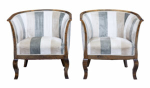 Mid-20th Century Scandinavian Birch Club Armchairs — thumbnail 1