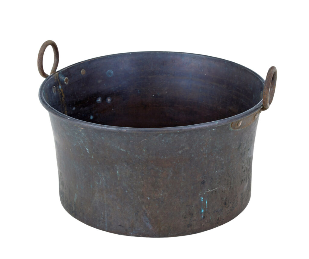 Large Scandinavian Copper Cooking Pot