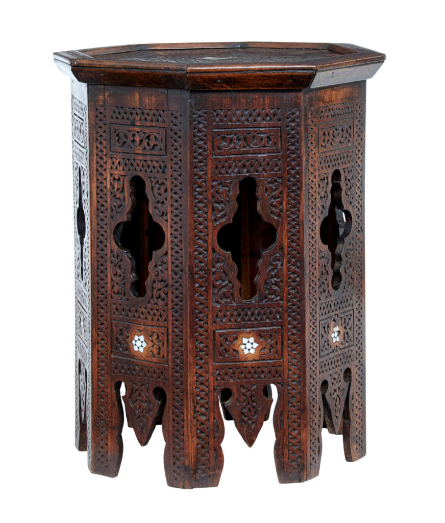 Early 20th Century Octagonal Moorish Side Table — image 4
