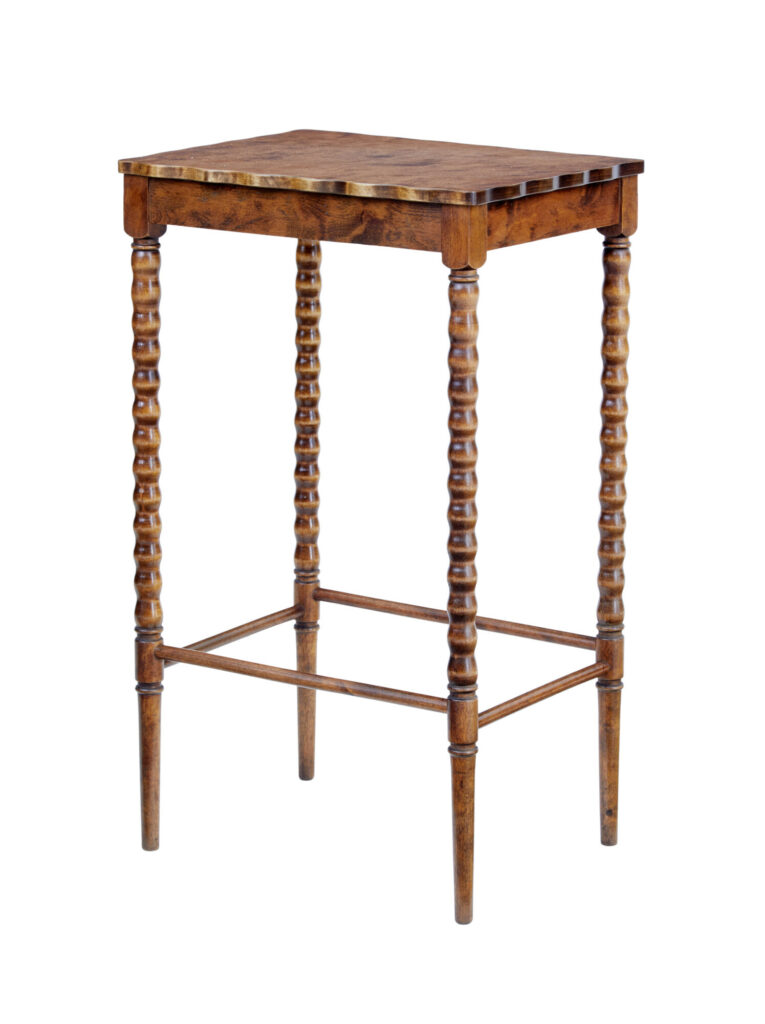 Mid 20th Century Swedish Birch Lamp Table