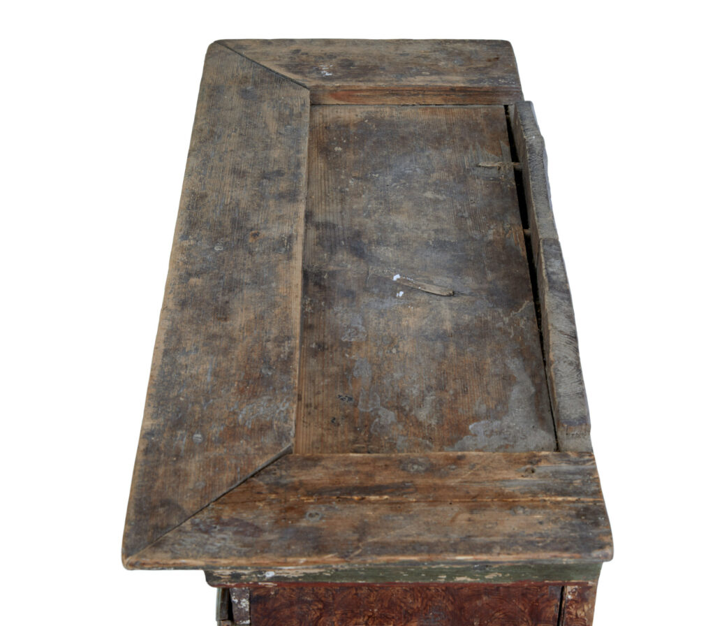 Early 19th Century Swedish Folk Art Painted Cupboard — image 7