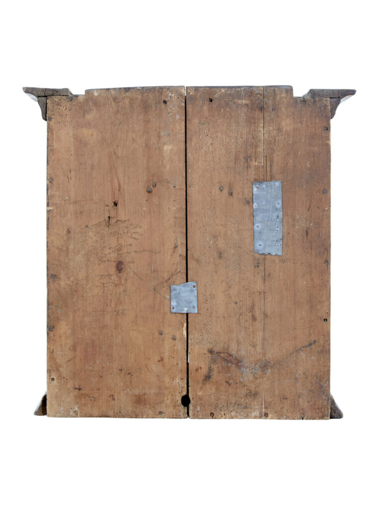 Early 19th Century Swedish Folk Art Painted Cupboard — image 3