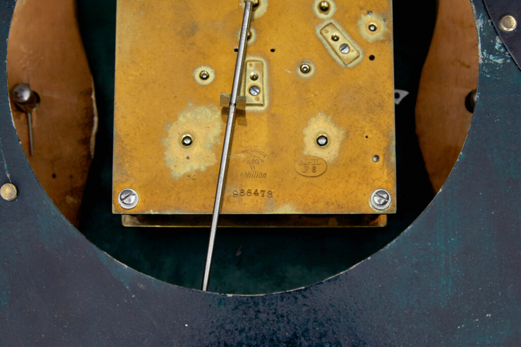Gilt 19th Century Swedish Made Wall Clock — image 2