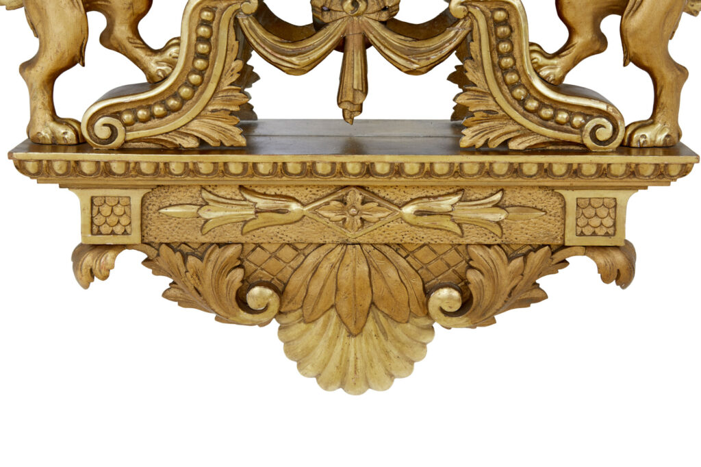 Gilt 19th Century Swedish Made Wall Clock — image 8