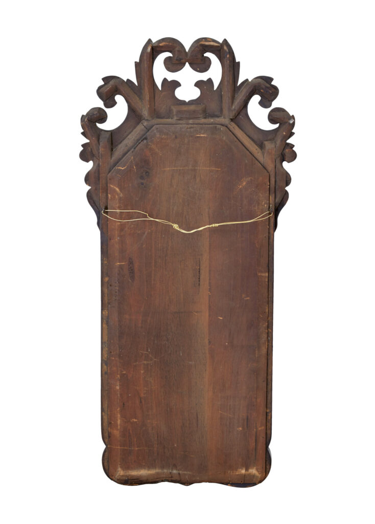 Early 20th Century Walnut Rococo Revival Mirror — image 2