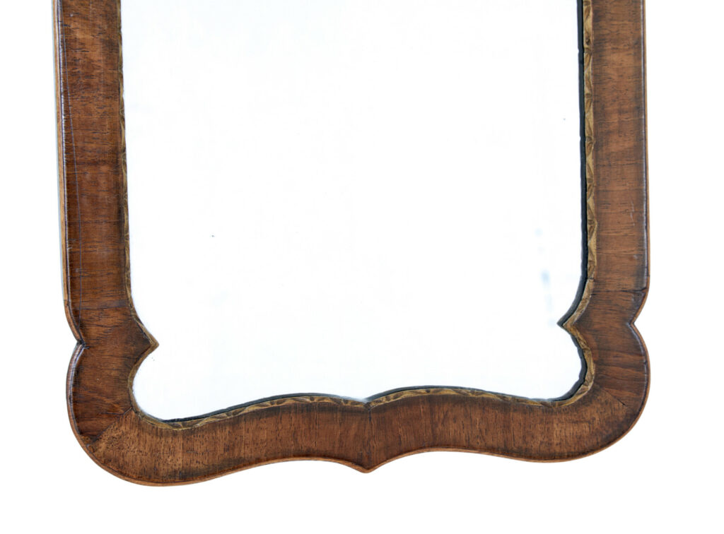 Early 20th Century Walnut Rococo Revival Mirror — image 4