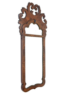 Early 20th Century Walnut Rococo Revival Mirror — thumbnail 3
