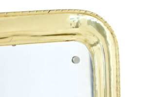 Mid Century Modern Brass Mirror — thumbnail 3