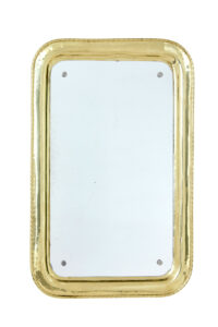 MID CENTURY MODERN BRASS MIRROR